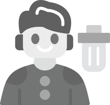 Web kullanımı için Kullanıcı Silme Simgesi, Basit Vektör İllüstrasyonu