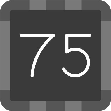 75 75. 75 Simge