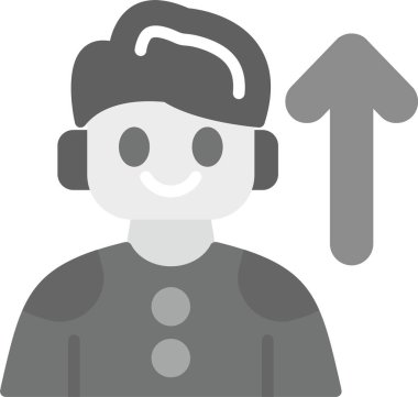 Gülümseyen bir adamın vektör çizimi