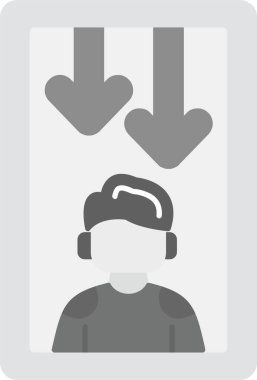 Web Kullanımı için Kullanıcı Aktarma Simgesi, Basit Vektör İllüstrasyonu