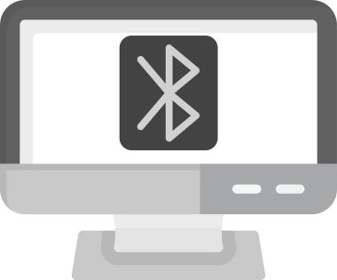 Bluetooth Simgesi, Web Kullanımı için Basit Vektör İllüstrasyonu