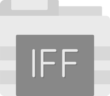 Web Kullanımı için IFF Dizin Simgesi, Basit Vektör İllüstrasyonu