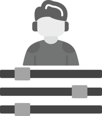 Web Kullanımı için Hesap Tercihleri Simgesi, Basit Vektör İllüstrasyonu