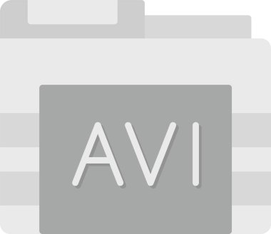 Web Kullanımı için Avi Dizin Simgesi, Basit Vektör İllüstrasyonu