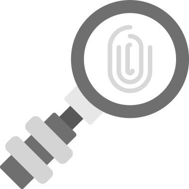 Web Kullanımı için Adli Bilimci Simgesi, Basit Vektör İllüstrasyonu