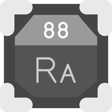 88 Radyum Simgesi, Web Kullanımı için Basit Vektör İllüstrasyonu