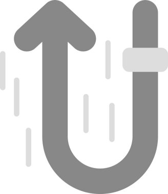 Web kullanımı için U Dönüşü Simgesi, Basit Vektör Resimleri