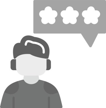 Web Kullanımı için Kullanıcı İtibarı Simgesi, Basit Vektör İllüstrasyonu