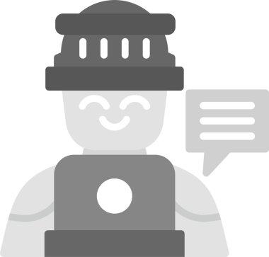 Web Kullanımı için Teknik Yazıcı Simgesi, Basit Vektör İllüstrasyonu