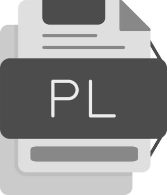Web Kullanımı için PL Simgesi, Basit Vektör İllüstrasyonu