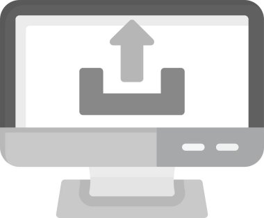 Web Kullanımı için Simge, Basit Vektör İllüstrasyonu Yükle