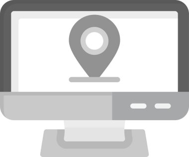 Navigator Simgesi, Web Kullanımı için Basit Vektör İllüstrasyonu