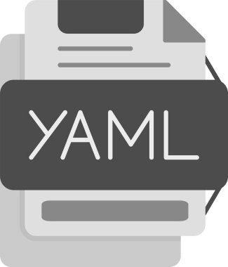 Web Kullanımı için YAML Simgesi, Basit Vektör İllüstrasyonu