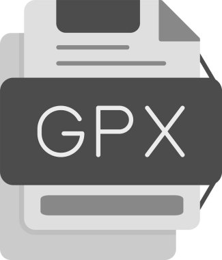 Web Kullanımı için GPX Simgesi, Basit Vektör İllüstrasyonu