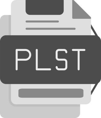 Web Kullanımı için PLIST Simgesi, Basit Vektör İllüstrasyonu