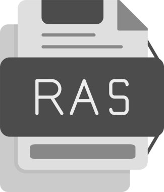 RAS Simgesi, Web Kullanımı için Basit Vektör İllüstrasyonu