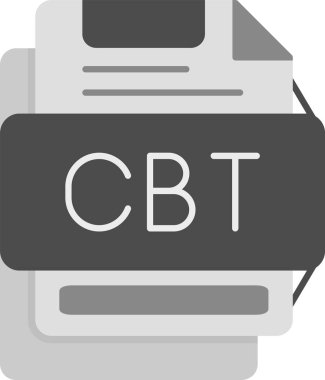 Web Kullanımı için CBT Simgesi, Basit Vektör İllüstrasyonu