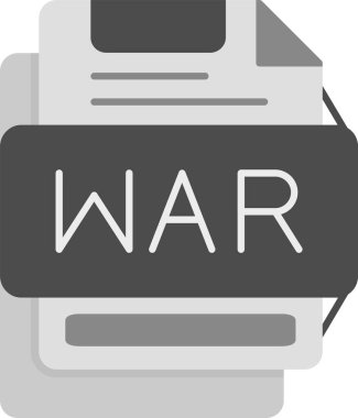 WAR Simgesi, Web Kullanımı için Basit Vektör İllüstrasyonu