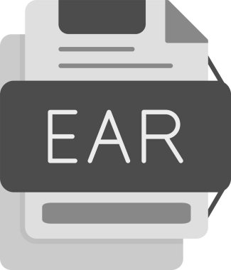 Web kullanımı için EAR Simgesi, Basit Vektör İllüstrasyonu