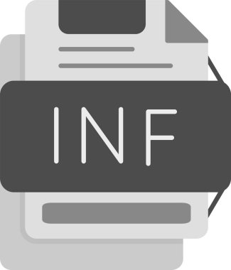 Web Kullanımı için INF Simgesi, Basit Vektör İllüstrasyonu