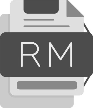 Web Kullanımı için Rm Simgesi, Basit Vektör İllüstrasyonu