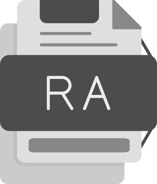 RA Simgesi, Web Kullanımı için Basit Vektör İllüstrasyonu