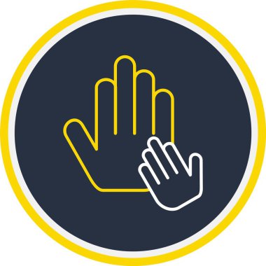 Web Kullanımı için Eller Simgesi, Vektör İllüstrasyonu