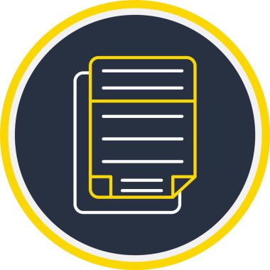 Web Kullanımı için Dosya Simgesi, Vektör İllüstrasyonu