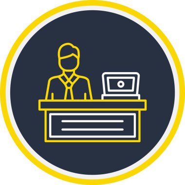 Web Kullanımı için Kişi Simgesi, Vektör İllüstrasyonu