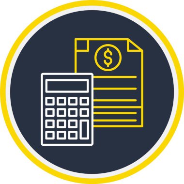 Web Kullanımı için Hesap Simgesi, Vektör İllüstrasyonu