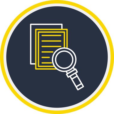 Web kullanımı için Vektör İllüstrasyonu Dosya Çalışması Simgesi