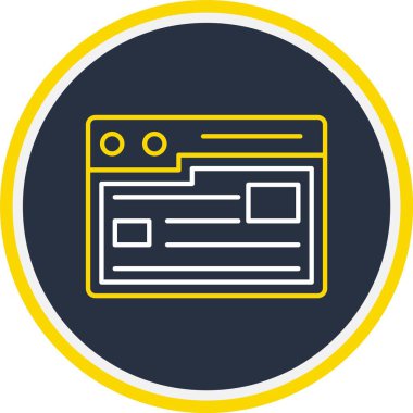 Web Kullanımı için Geçmiş Simgesi, Vektör İllüstrasyonu