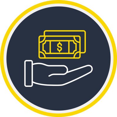 Web Kullanımı için Kazanç Simgesi, Vektör İllüstrasyonu