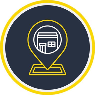 Web Kullanımı için Harita İşaretleyici Simgesi, Vektör İllüstrasyonu