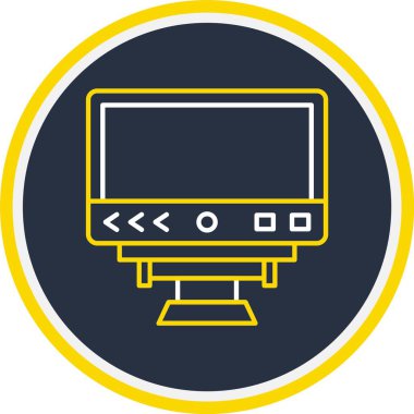 Web Kullanımı için Bilgisayar Simgesi, Vektör İllüstrasyonu