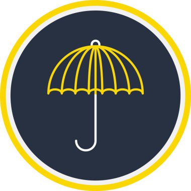 Web Kullanımı için Şemsiye Simgesi, Vektör İllüstrasyonu