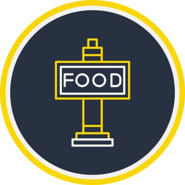 Gıda Arabası Simgesi, Web Kullanımı için Vektör Resimleri