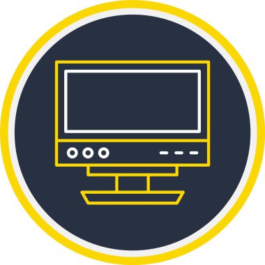 Web Kullanımı için Bilgisayar Simgesi, Vektör İllüstrasyonu