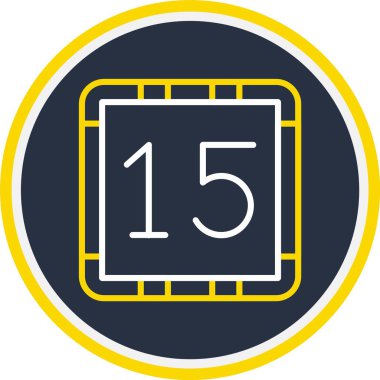 15. 15 Simge, Web Kullanımı için Vektör İllüstrasyonu