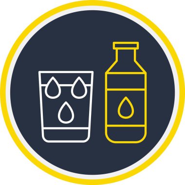 Web Kullanımı için Temiz Su Simgesi, Vektör İllüstrasyonu