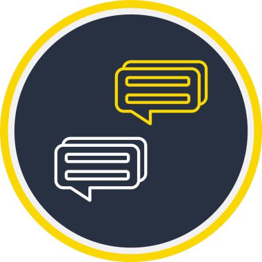 Web Kullanımı için İletişim Simgesi, Vektör İllüstrasyonu