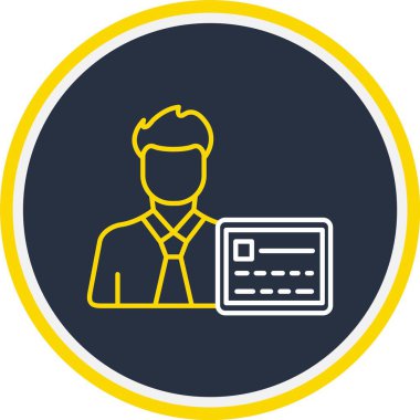 Web Kullanımı için Kullanıcı Kodlama Simgesi, Vektör İllüstrasyonu