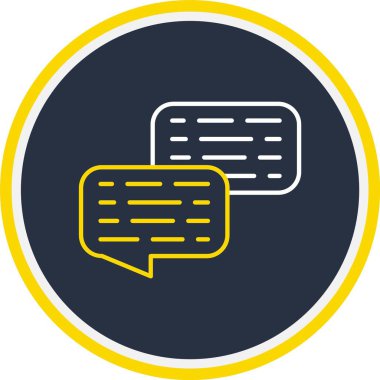 Web Kullanımı için İletişim Simgesi, Vektör İllüstrasyonu