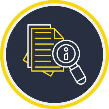 Web Kullanımı için Bilgi Simgesi, Vektör İllüstrasyonu