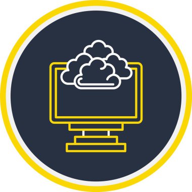 Web Kullanımı için Meteoroloji Simgesi, Vektör İllüstrasyonu