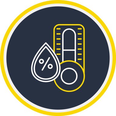 Nem Simgesi, Web Kullanımı için Vektör İllüstrasyonu