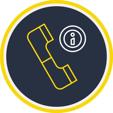 Web Kullanımı için Bilgi Simgesi, Vektör İllüstrasyonu