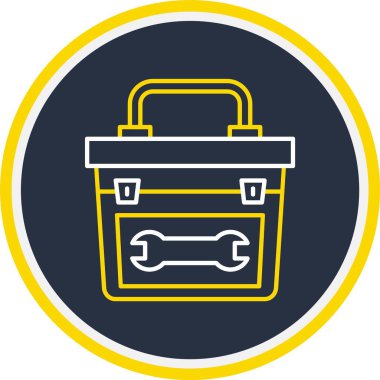 Web Kullanımı için Araç Kutusu Simgesi, Vektör İllüstrasyonu