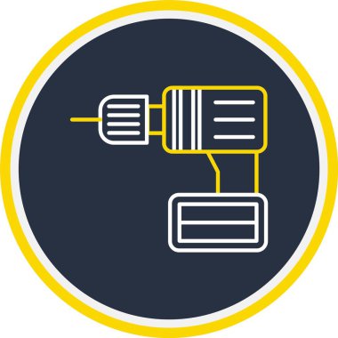 Web Kullanımı için Sondaj Simgesi, Vektör İllüstrasyonu