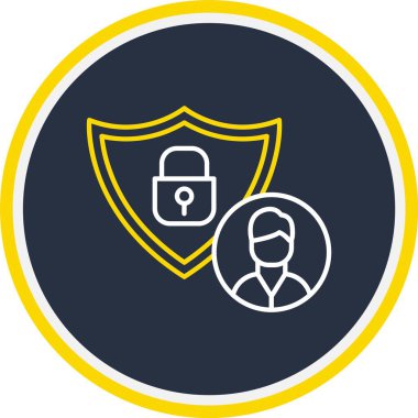 Web Kullanımı için Hesap Simgesi, Vektör İllüstrasyonu